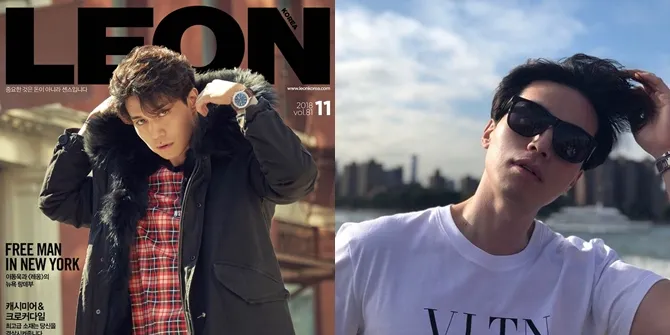 FOTO: Gantengnya Lee Dong Wook Pemotretan Majalah di Manhattan