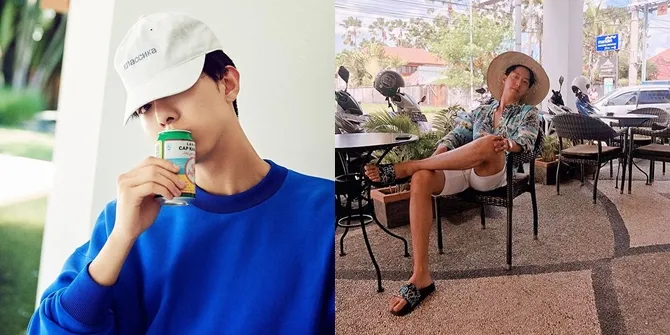 FOTO: Gaya Santai & Pemotretan Ganteng Jungshin CN Blue di Bali