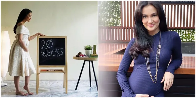 FOTO: Hamil, Atiqah Hasiholan Tampil Cantik Dalam Maternity Shoot