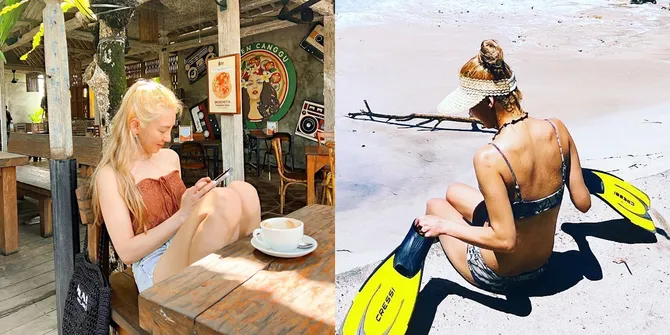 Foto Hyoyeon SNSD Liburan di Bali: Hot Berbikini, Makan Bakwan Jagung Hingga Memotret Ojol