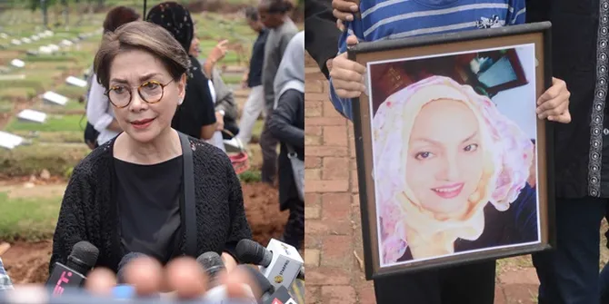 FOTO Ikut Berduka, Deretan Seleb Hadir di Pemakaman Titi Qadarsih