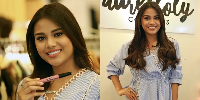FOTO Ikut Jualan, Aurel Hermansyah Ungkap Kelebihan Lip Cream-nya