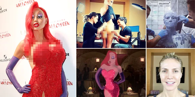 [FOTO] Inilah Detail Kostum Halloween Heidi Klum Yang Bikin Heboh