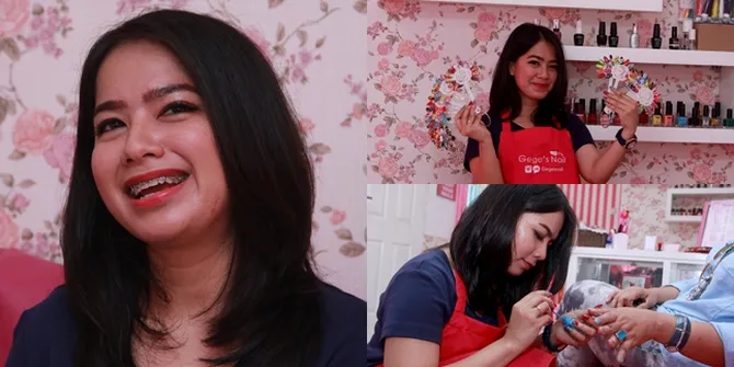 FOTO: Intip Serunya Gretha Martini Saat Rias Kuku, Cantik Banget!
