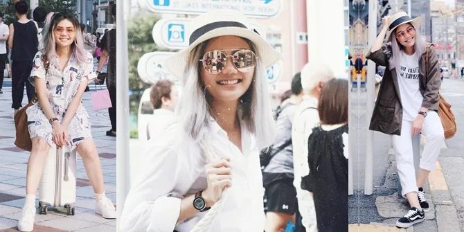 FOTO: Jalan ke Jepang, Rina Nose Tampil Cantik Dengan Rambut Baru