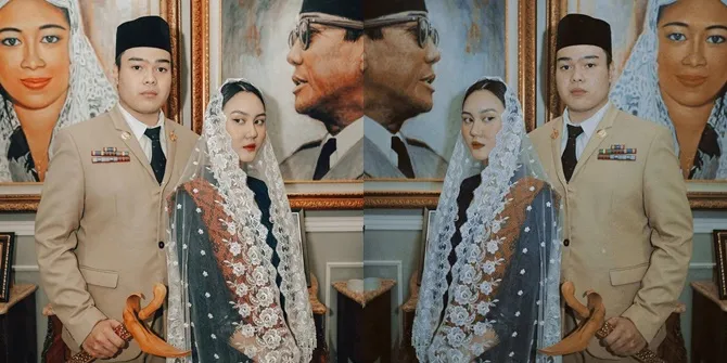 Foto Jeje Soekarno dan Bella Clarisa Bergaya Ala Presiden Soekarno & Ibu Fatmawati, Dipuji Donna Harun