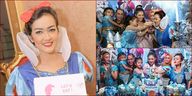 FOTO: Julia Perez Menjelma Jadi Snow White di Ultah Serba FROZEN
