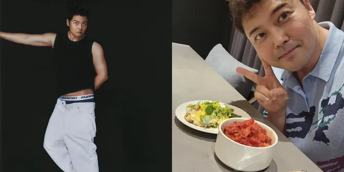 Foto Jun Hyun Moo di Majalah GQ Korea, Pemotretan Pakaian Dalam FILA pamerkan Hasil Diet