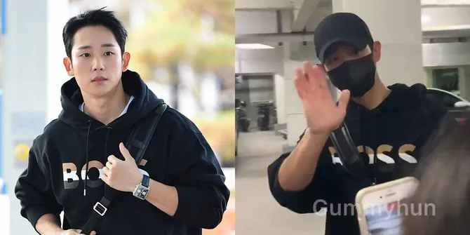 Foto Jung Hae In di Bandara Incheon dan Saat Tiba di Bali, Ramah ke Fans Sampai Salah Masuk Mobil