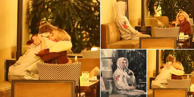FOTO Justin Bieber - Selena Gomez Dinner & Pelukan Mesra di Hotel