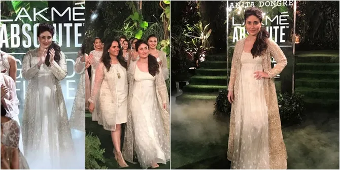 FOTO: Kareena Kapoor di Lakme Fashion Week '17, Anggun Cantik!