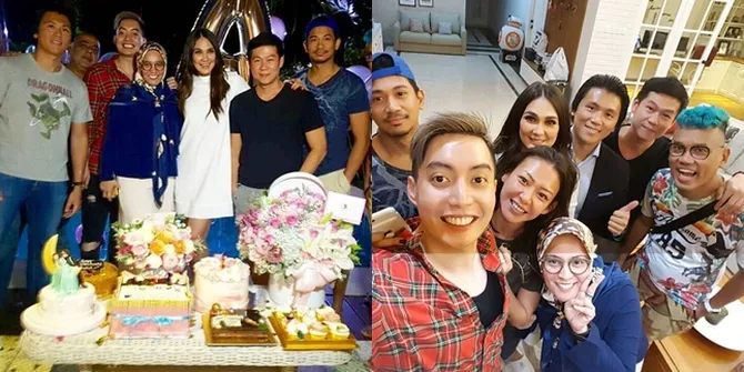 FOTO: Kejutan & Pesta Perayaan Ulang Tahun Luna Maya, Ramai Abis