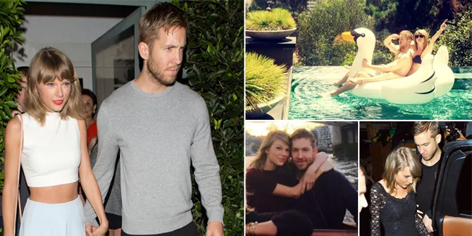 FOTO: Kemesraan Taylor Swift - Calvin Harris Bantah Rumor Putus