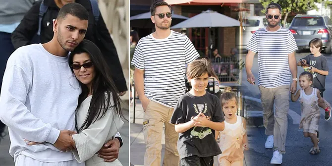 FOTO: Kourtney Pacaran di Paris, Scott Disick Sibuk Manjakan Anak