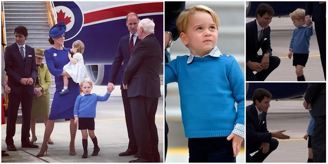 FOTO: Kronologi Pangeran George Tolak Salaman Dengan PM Kanada