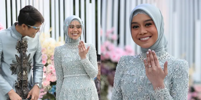 Foto Lesti Pamer Cincin Lamaran yang Dipasangkan Calon Mertua, Senyum Cerah Bahagia