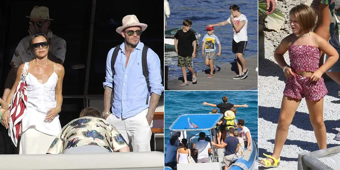 FOTO: Liburan Keluarga Beckham di Prancis, Harper Lucu Banget!