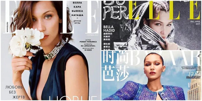 FOTO: Makin Hits! Bella Hadid Jadi Cover 6 Majalah Dalam 1 Bulan