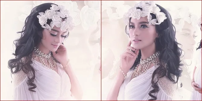 FOTO: Maternity Shoot Ririn Ekawati, Cantik Elegan Berbalut Putih