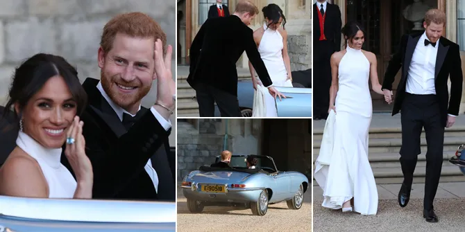FOTO: Meghan Markle & Harry Mesra Saat Berangkat ke Pesta Resepsi