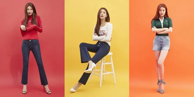 FOTO Memakai Celana Cutbray, Cantiknya Suzy Pamerkan 'Body Goal'!