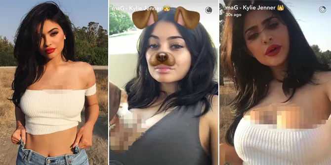 FOTO: Mendadak Montok, Bukti Kylie Jenner Pasang Implan Payudara?
