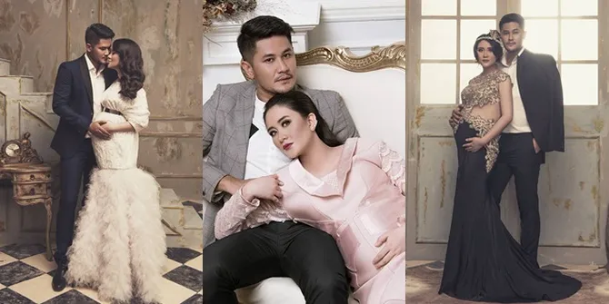 FOTO: Mesra di Maternity Shoot, Ryana Dea & Puadin Bergaya Klasik
