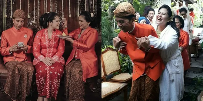 FOTO Momen Haru & Tawa Bahagia Dalam Prosesi Siraman Kahiyang Ayu