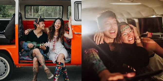 FOTO: Momen Tunangan Dimas Anggara - Nadine Dengan Tema Boho-Chic