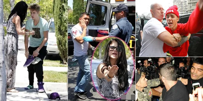 FOTO: Naik Pitam, Ketika Justin Bieber Marah & 'Hajar' Paparazzi