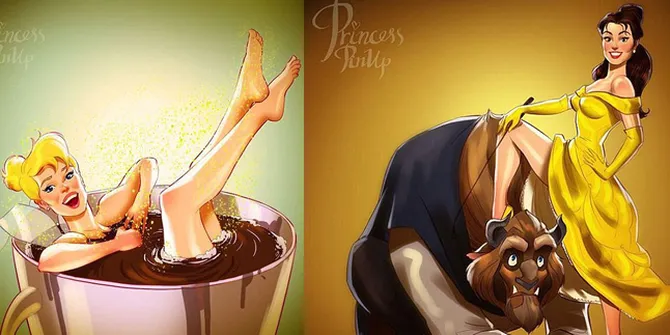 Foto: Para Princess Disney Berani Berpose 'Panas' dan 'Nakal'