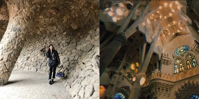 FOTO: Park Shin Hye Nikmati Liburan ke Barcelona Sebelum Syuting