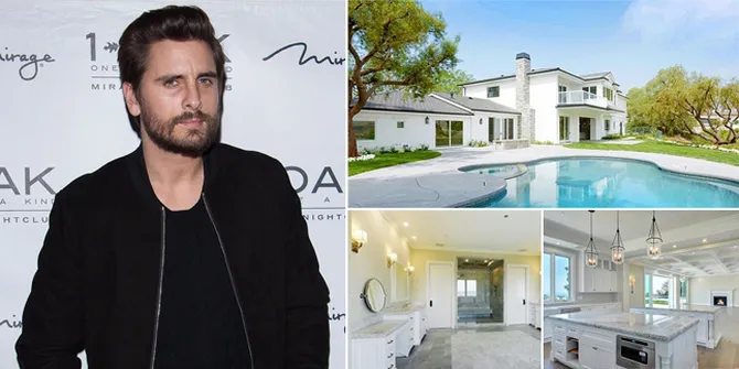 FOTO: Penampakan Rumah Mewah Scott Disick, Serba Putih Nan Elegan