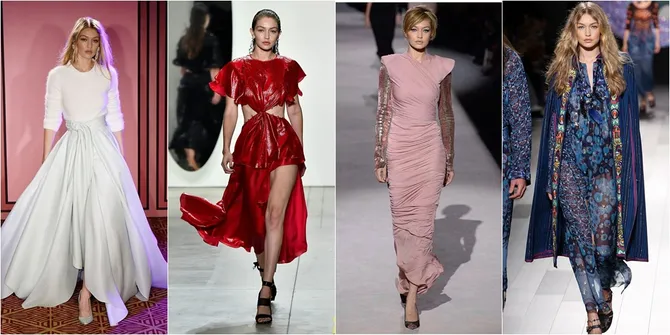 FOTO: Penampilan Gigi Hadid di Runway NYFW, Keren dan Cantik