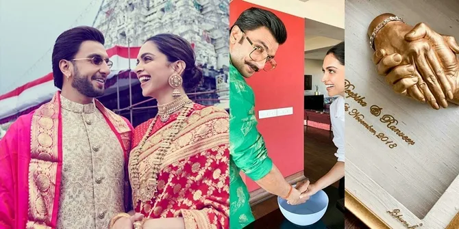FOTO Perayaan Anniversary Pertama Deepika dan Ranveer, Doa Bersama - 1 Fakta Terkuak