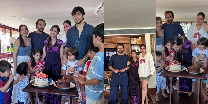 FOTO Perayaan Ulang Tahun Saba Ali Khan Adik Saif Ali Khan yang Jarang Tersorot, Kareena Kapoor Ikut Pesta