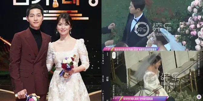 Foto Pertama Song Joong Ki dan Song Hye Kyo Dalam Gaun Pernikahan