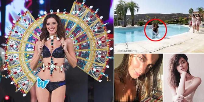 FOTO: Pilar Magro, Kontestan Miss Universe Yang Jatuh ke Kolam