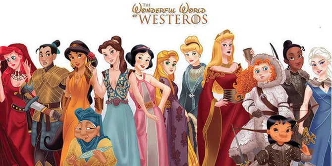 FOTO: Princess Disney Didandani Ala 'GAME OF THRONES', Beda!