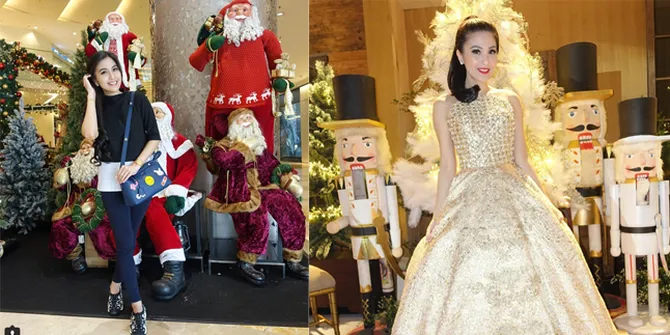 FOTO: Putih - Mewah, Intip Persiapan Sandra Dewi Sambut Natal 