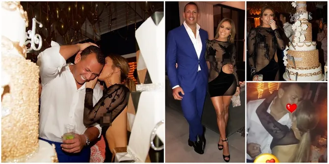 FOTO: Rayakan Ultah Bareng, J-Lo & Pacarnya Mesra di Pesta