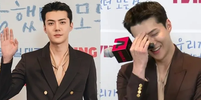 Foto Sehun EXO dengan Rambut Baru di Preskon Drama 'ALL THAT WE LOVED', Senyumnya Bikin Melting