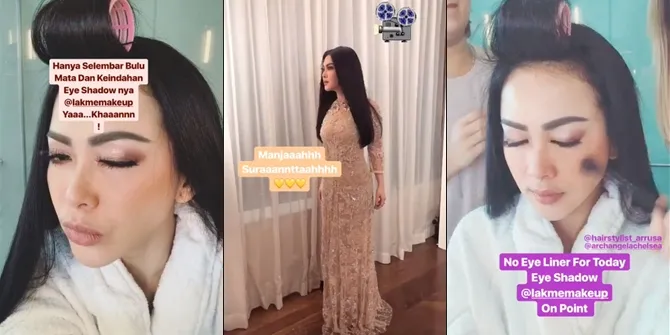 FOTO: Serunya Syahrini di Behind The Scene Pemotretan Untuk Lakme