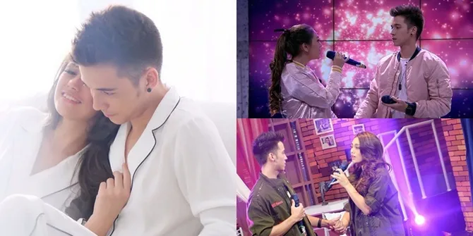 FOTO: So Sweet! Tatapan Mesra Stefan dan Celine Bawakan Lagu Duet