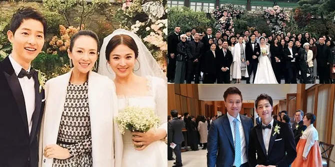 Foto Song Song Couple Bersama Para Tamu Undangan di Pernikahan
