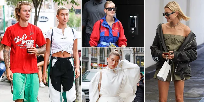FOTO: Street Style Keren Hailey Baldwin, Casual Sporty - Glamor