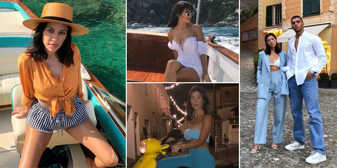 FOTO: Style Keren Kourtney Kardashian Saat Liburan di Italia