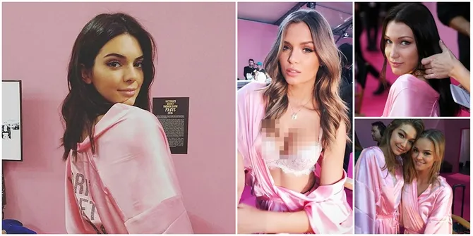 FOTO Suasana Backstage Victoria's Secret Show, Penuh Model Cantik