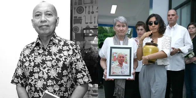 FOTO Suasana Duka Pemindahan Abu Bondan Winarno Diiringi Keluarga