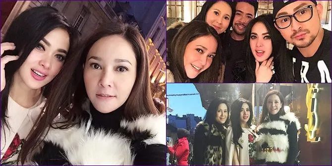 [FOTO] Syahrini & Maia Ketemu di Prancis, Bikin Video Gila Bareng